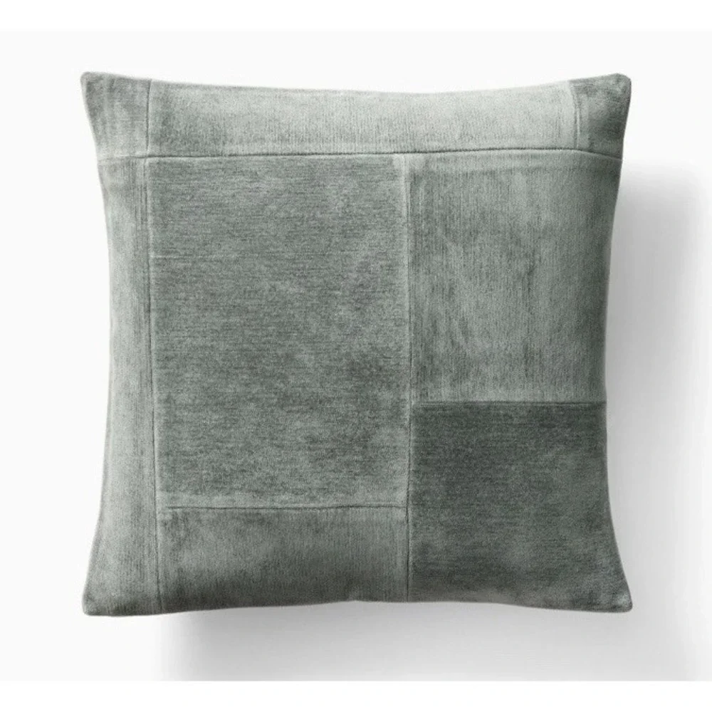 West Elm Patchwork Chenille Pillow Cover NWT 20